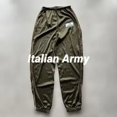 実物 USED イタリア軍 トレーニング パンツ Mジャージ 軍モノ カーキ
