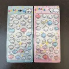 ぷくぷくあわわちゃん プチドロップステッカー 2枚セット