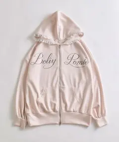 OLIVE des OLIVE ロゴ入りレースパーカー ピンクのサムネイル