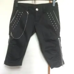 美品 ✨️ マウジー スタッズ チェーン ハーフパンツ 黒 Y2K