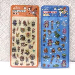 ディズニー　ぷくぷくシール　ズートピア トイストーリー 2枚セット