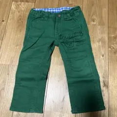 DOUBLE B 緑色 クマプリント パンツ　90センチ