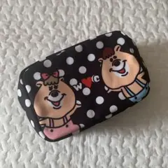 新品未使用　W♡C ダブルシー　ドット柄ポーチ　大サイズ　平成クマタンのサムネイル