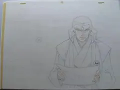 直筆 甲賀弦之介 バジリスク 甲賀忍法帖 Basilisk セル画 修正 原画