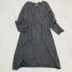 ザディグ エ ヴォルテール カシミヤ100% ビジューニット ロング丈　グレー