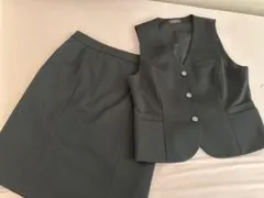 新品タグ付き】アンジョア 事務服 13号 ベスト スカート ラメ
