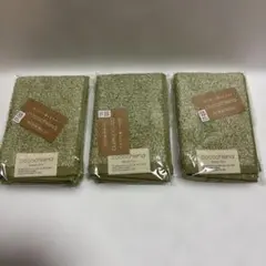 cocochiena ハンドタオル 3枚セット カーキ