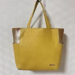 【SALEL早い者勝ち‼️】 レリアン トートバッグ レザー 黄色のサムネイル