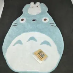 トトロ ダイカットハンドタオル 水色 約縦27cm x 横19cm