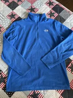 THE NORTH FACE フリース ハーフジップ青ブルーLサイズ