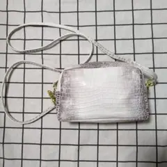 RODANIA イタリアンレザークロコエンボスポーチショルダー ヒマラヤ　バッグ