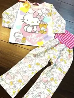 激レア ハローキティ 腹巻き あったか素材 ベビーパジャマ 長袖 パンツ ズボンのサムネイル