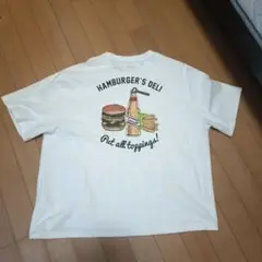 HAMBURGER'S DELI Tシャツ 半袖 バックプリント デザイン