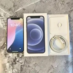 【ケース付き】128GB iPhone12 mini ブラック 充電ケーブル