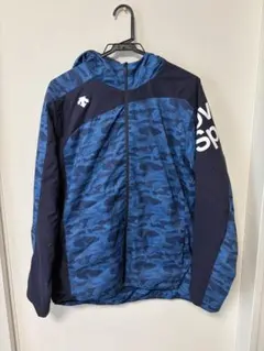 DESCENTE ウィンドブレーカー ブルー カモフラ柄のサムネイル