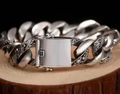 960★バカ売れ・在庫限り★シルバー ブレスレット 喜平 太チェーン バングル