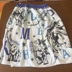 恐竜柄 ラップタオル 巻きタオル キッズ