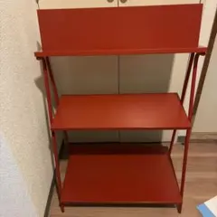 3段オープンシェルフ レッド ラック　IKEA クロニコル　ほぼ未使用