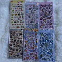 ボンボンドロップシール　お茶犬　ハムハムカフェ　コットンパフィ　マジカル