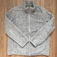 ユニクロ ボアフリース グレー