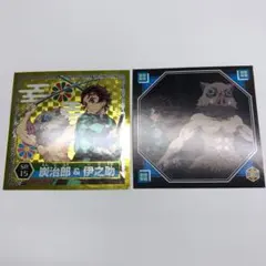 竈門炭治郎×嘴平伊之助 ステッカー 2枚セット