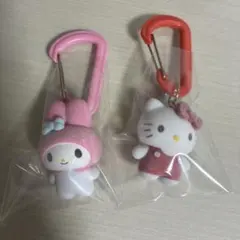 マイメロディ &ハローキティ カラビナマスコットチャーム