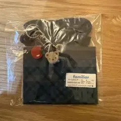 ファミリア　ネームホルダー　パスケース　定期入れ　社員証　青チェック　新品未開封