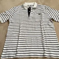 LACOSTE 美品　ストライプ ポロシャツ