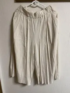 JOURNAL STANDARD アイボリー プリーツ入りガウチョパンツ 38