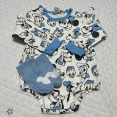 babydoll ミッキー ドナルド ロンパース