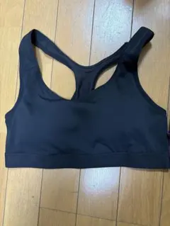 ヨガウェア 黒新品のみTIGORAと紫クロスバックセットMサイズ