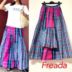 Freada♡パッチワーク チェック柄スカートのサムネイル