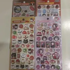 【正規品】和柄　ボンボンドロップシール　4枚　舞妓さん　東京観光等　コンビニ不可
