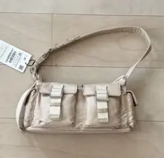 新品未使用！ZARAショルダーバッグ　ベージュ