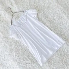 《グローブ》 (L) デザインスリーブカットソー ラウンドネック シンプル