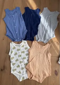 ベビー肌着 タンクトップ　メッシュ　サイズ80 5点セット