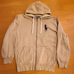 【Polo by Ralph Lauren】90sフルジップパーカー 2XL