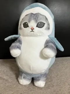 モフサンド サメにゃん BIGぬいぐるみ 上手に立てるよ