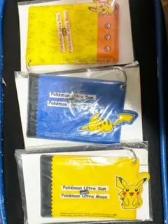 ポケモン ウルトラサンムーン ピカチュウのパスケース3個セット✨️