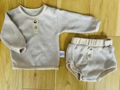 セットアップ/ベビー用セットアップ/ワッフル生地 /カットソー/ブルマ