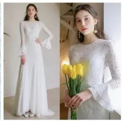 ウェディングドレス 長袖