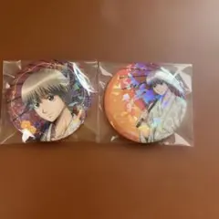 銀魂　雪月風花　ホログラム缶バッジ　沖田総悟