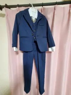 ネイビー フォーマルスーツ 5点セット