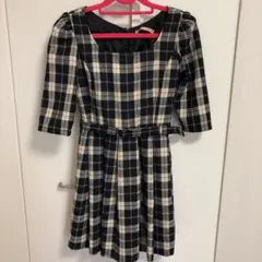 dazzlin チェックワンピース