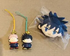 新品　呪術廻戦 根付ますこっと ぬいぐるみピンバッチ 3点セット