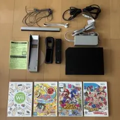 Nintendo Wii 本体 クロ ソフト5本セット - メルカリ