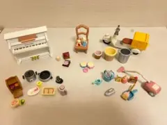 シルバニアファミリー ミニチュア ピアノ 宅配 バイク 掃除機 小物