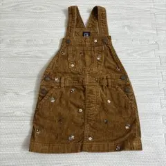 GAPkids ブラウン コーデュロイ ジャンバースカート　3years 100