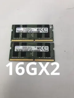 サムスン 2RX8 PC4-3200AA-EE1-11 16GB×2 - メルカリ