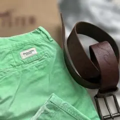 Abercrombie & Fitch ネオンショートパンツ ベルトセット